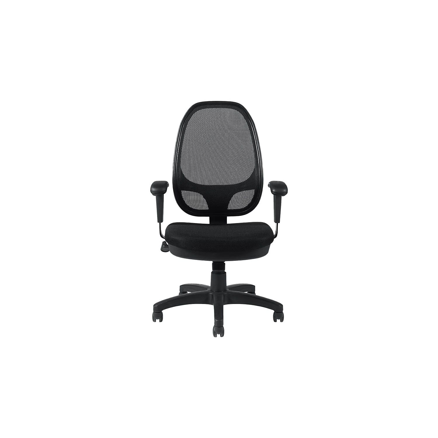 Executive High-Back Black Mesh Fabric Adjustable Office Chair