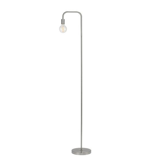 70" Holden Brushed Steel Industrial Floor Lamp