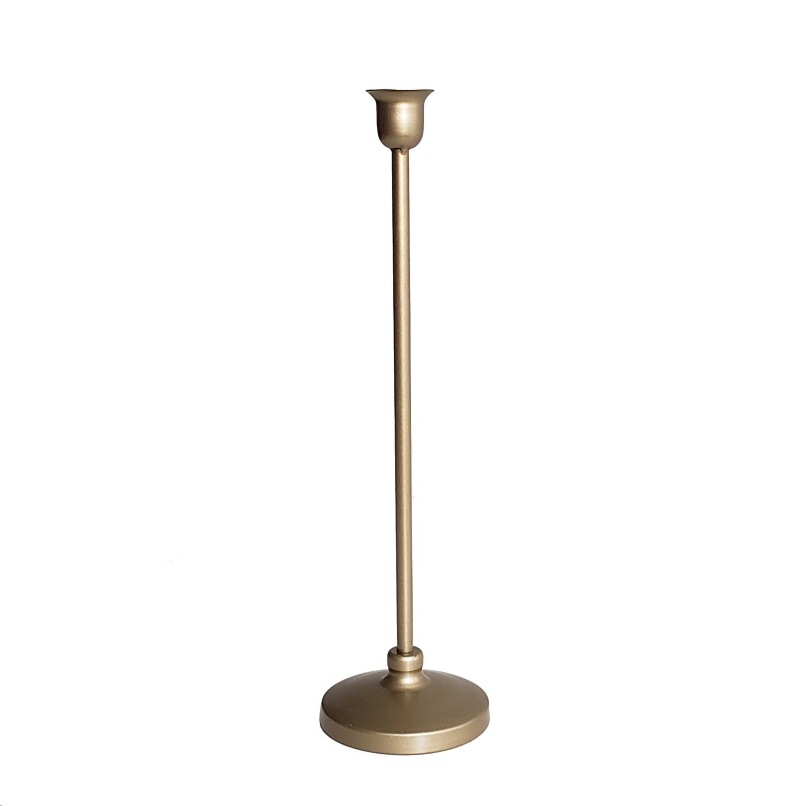 Gold 12.6" Metal Taper Candle Holder