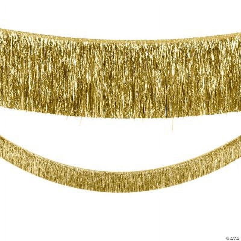 Gold Tinsel Party Garland, 9 ft, Plastic