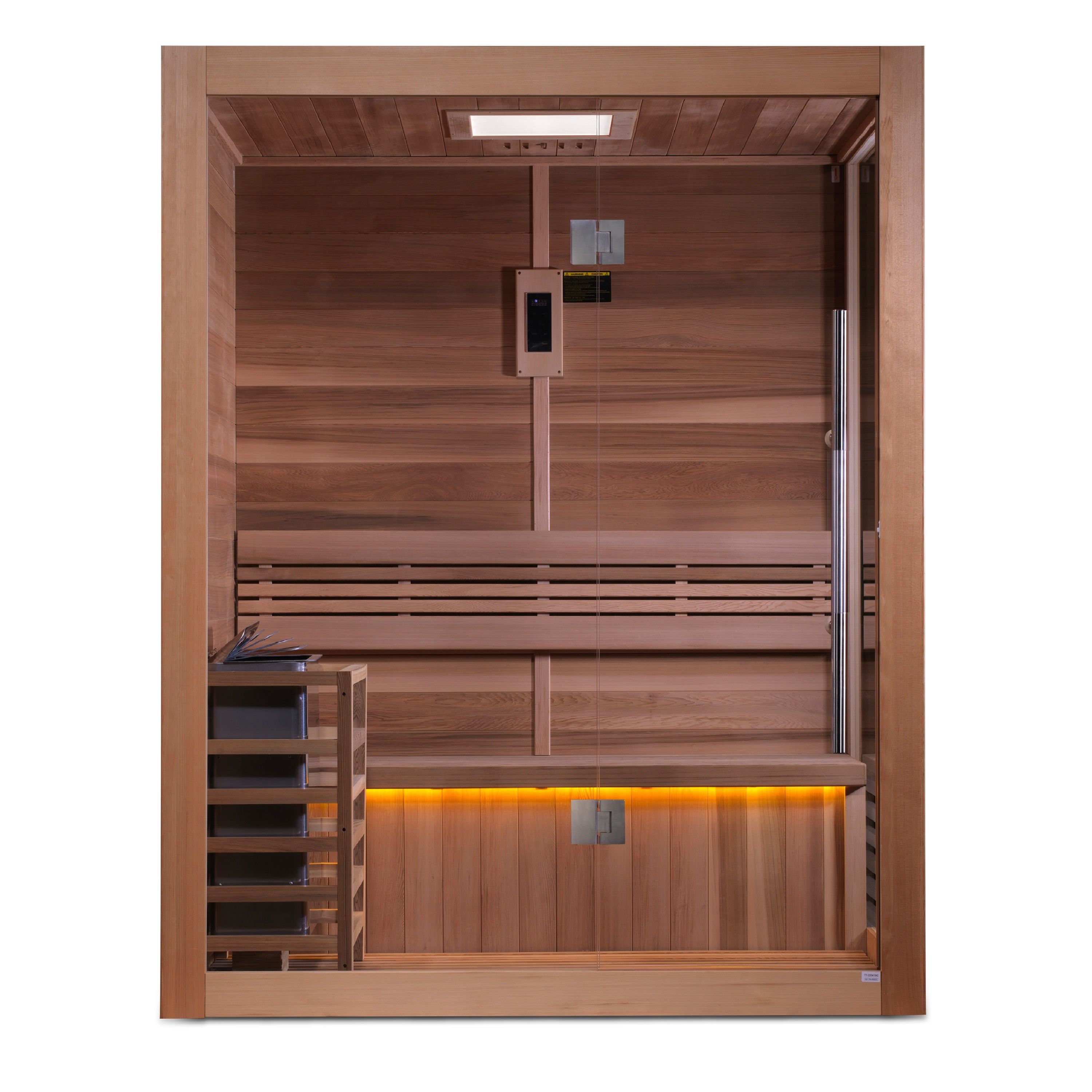 Hanko Edition 3-Person Red Cedar Traditional Steam Sauna