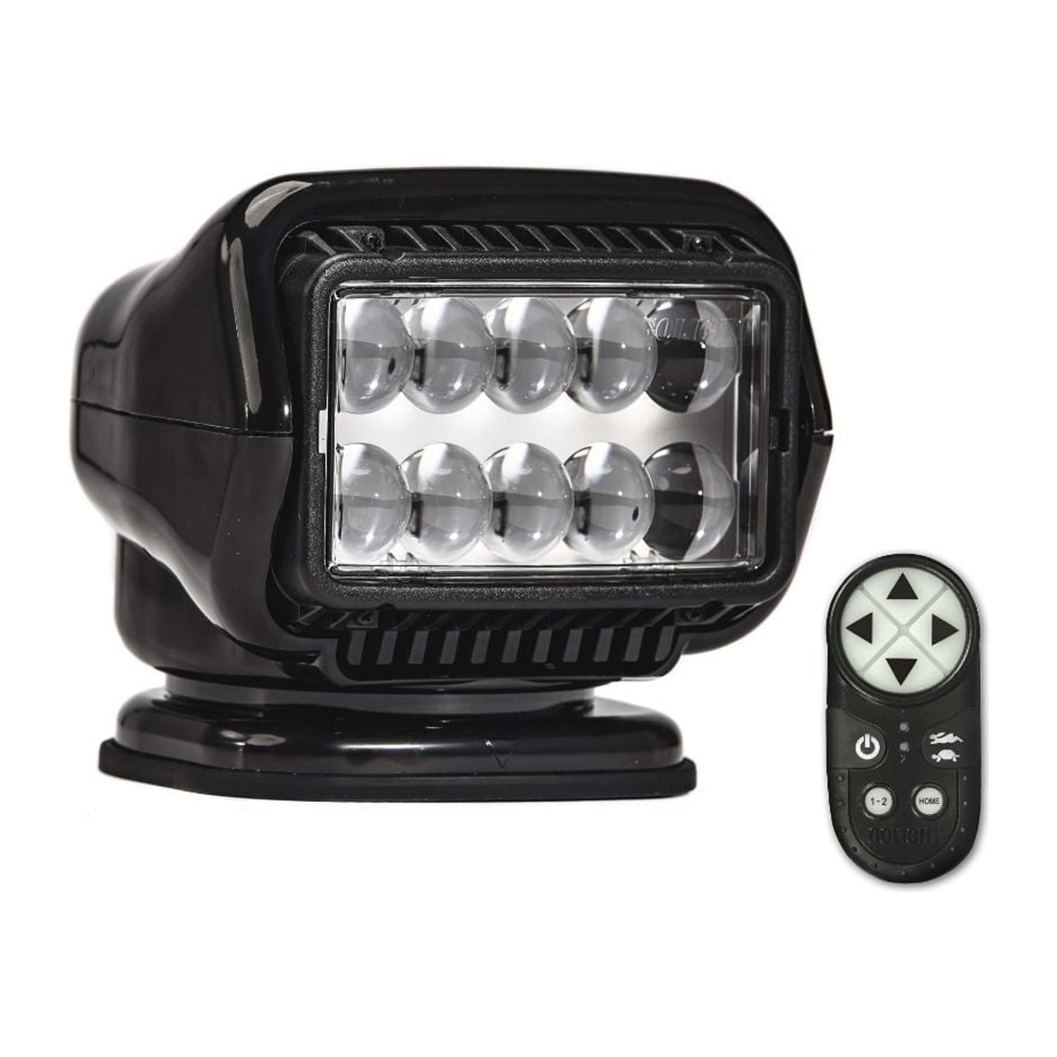 Black LED Vehicle Searchlight with Wireless Remote