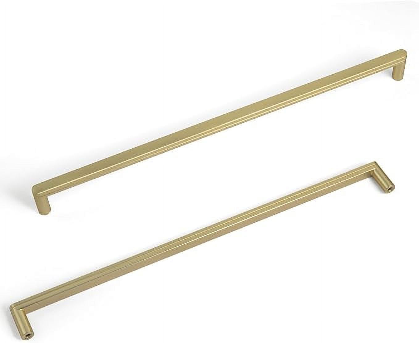 Brushed Brass 12-5/8" Modern Cabinet Bar Pulls with Mounting Hardware