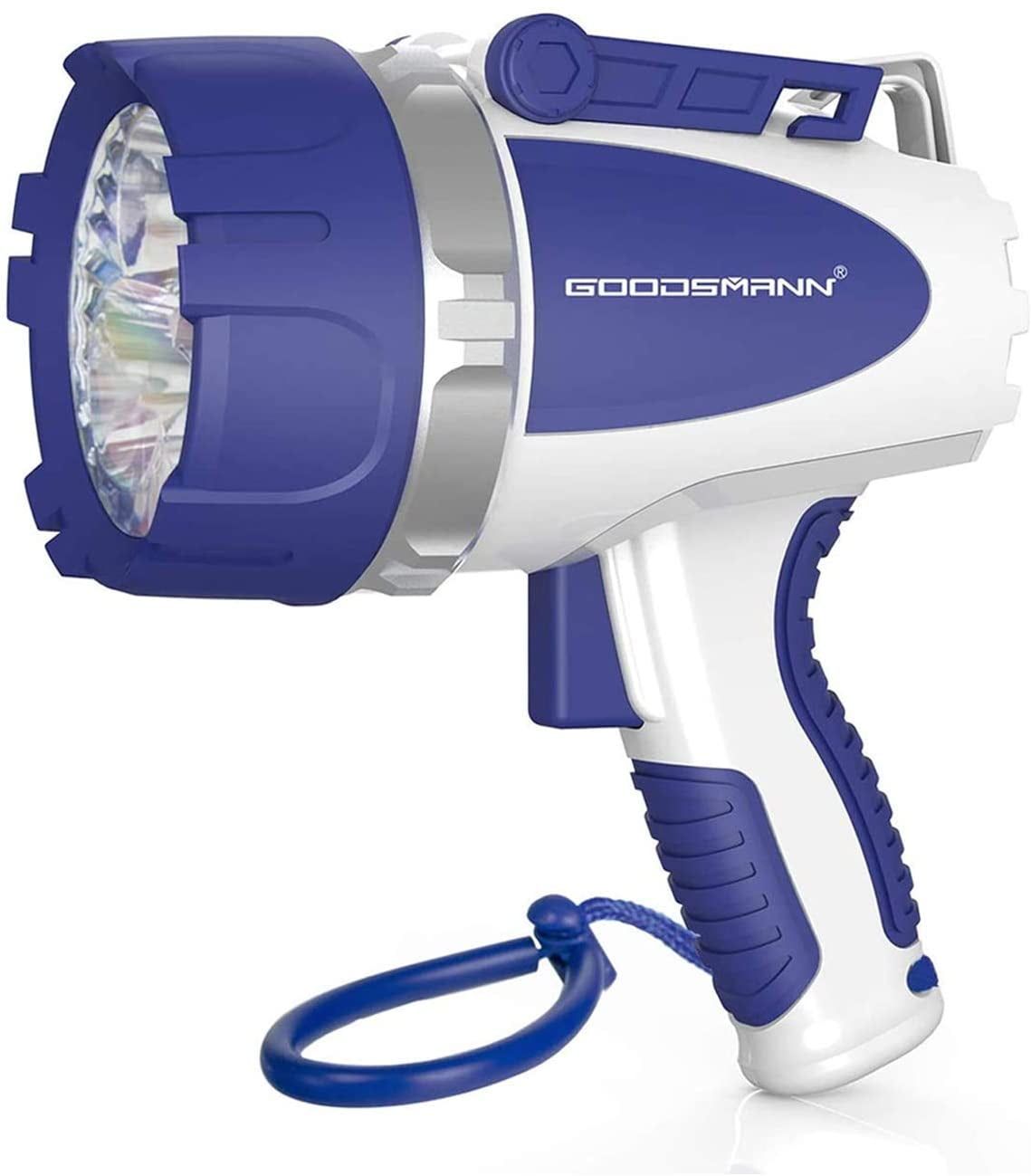 3000 Lumen White LED Rechargeable Waterproof Spotlight