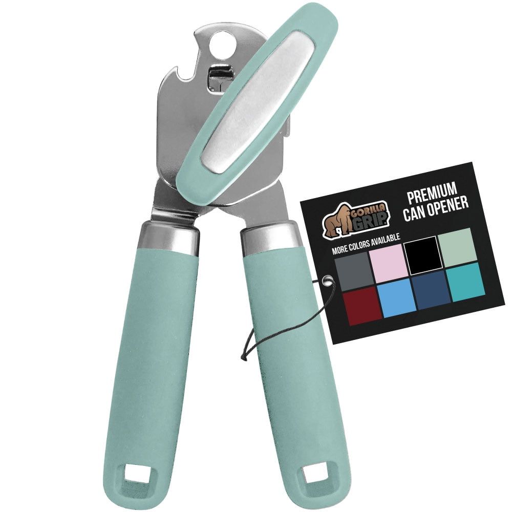 Mint Stainless Steel Manual Can Opener with Soft Touch Handle