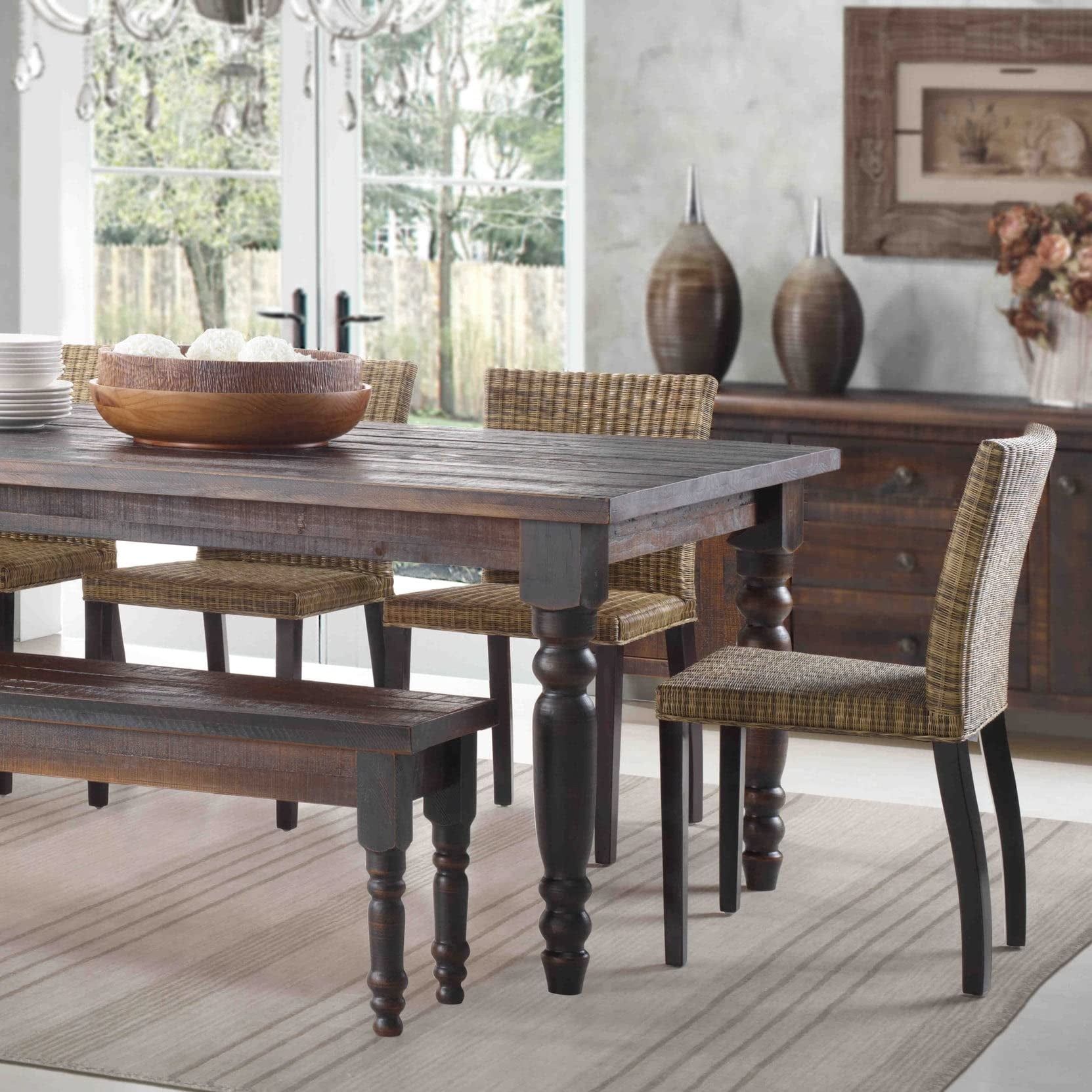 Barnwood Reclaimed Pine Six-Seater Dining Table