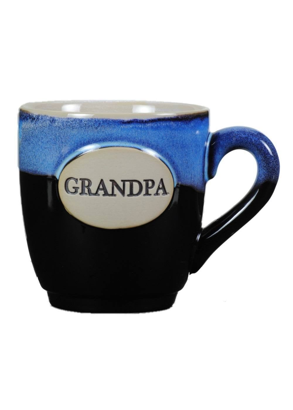 Grandpa Blue and Black Ceramic 16 oz Coffee Mug