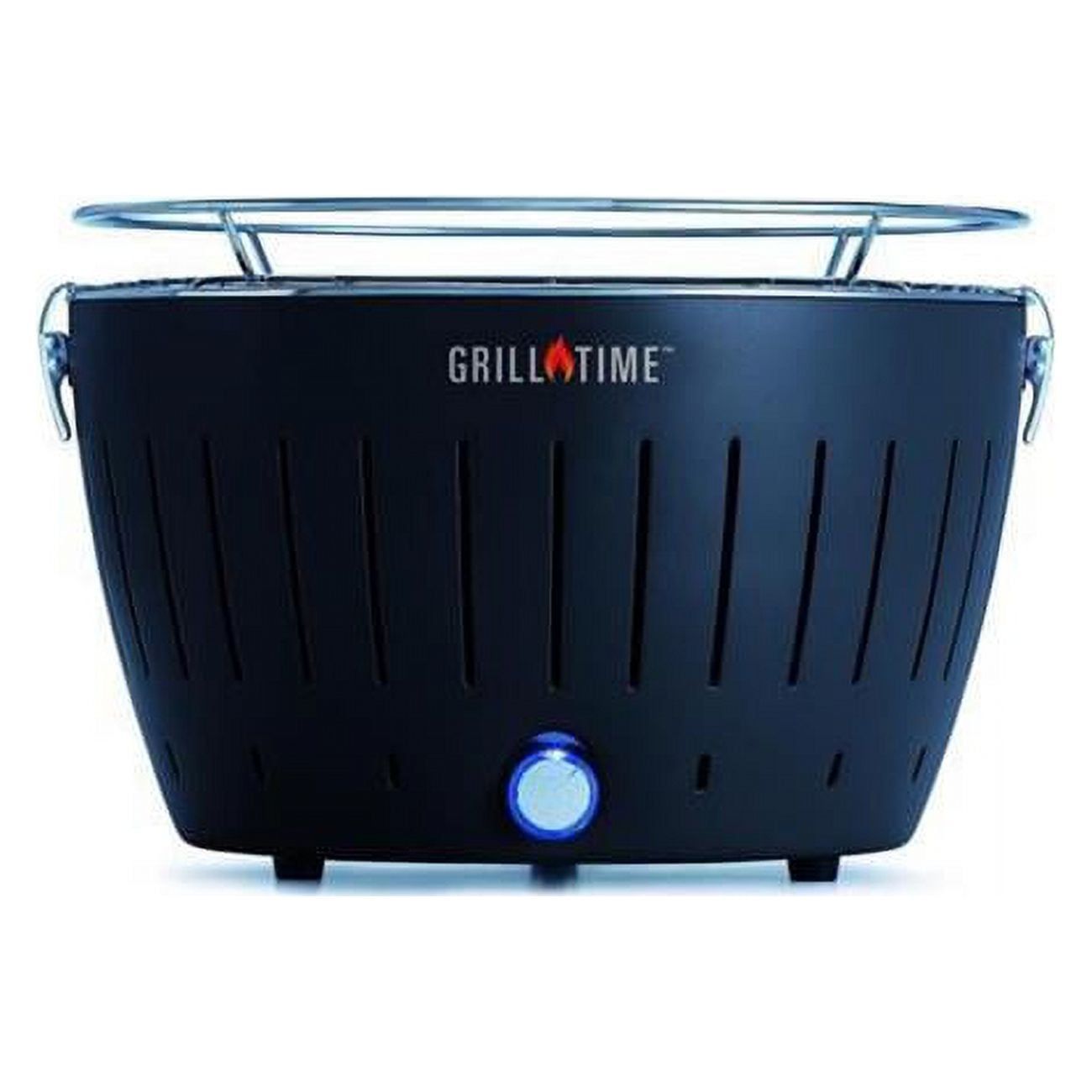 Compact Black Stainless Steel Charcoal Grill