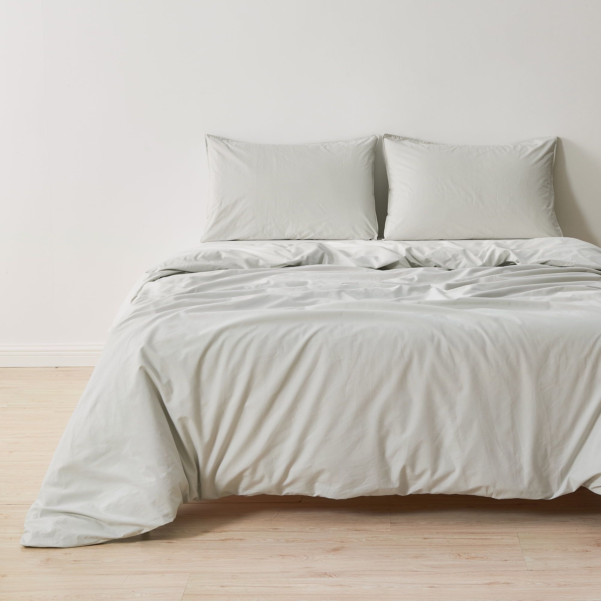 Twin/Twin XL Organic Cotton Percale Duvet Cover Set in Sand
