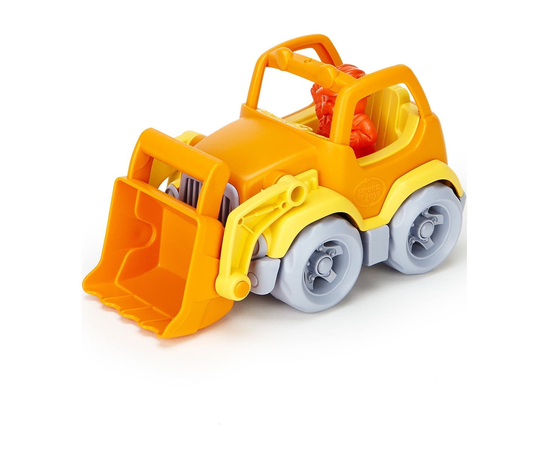 Eco-Friendly Yellow and Orange Plastic Construction Truck Set