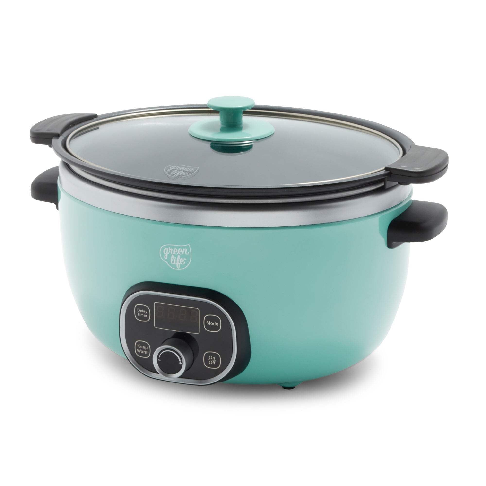 Turquoise 6 Quart Digital Display Non-Stick Buffet Server