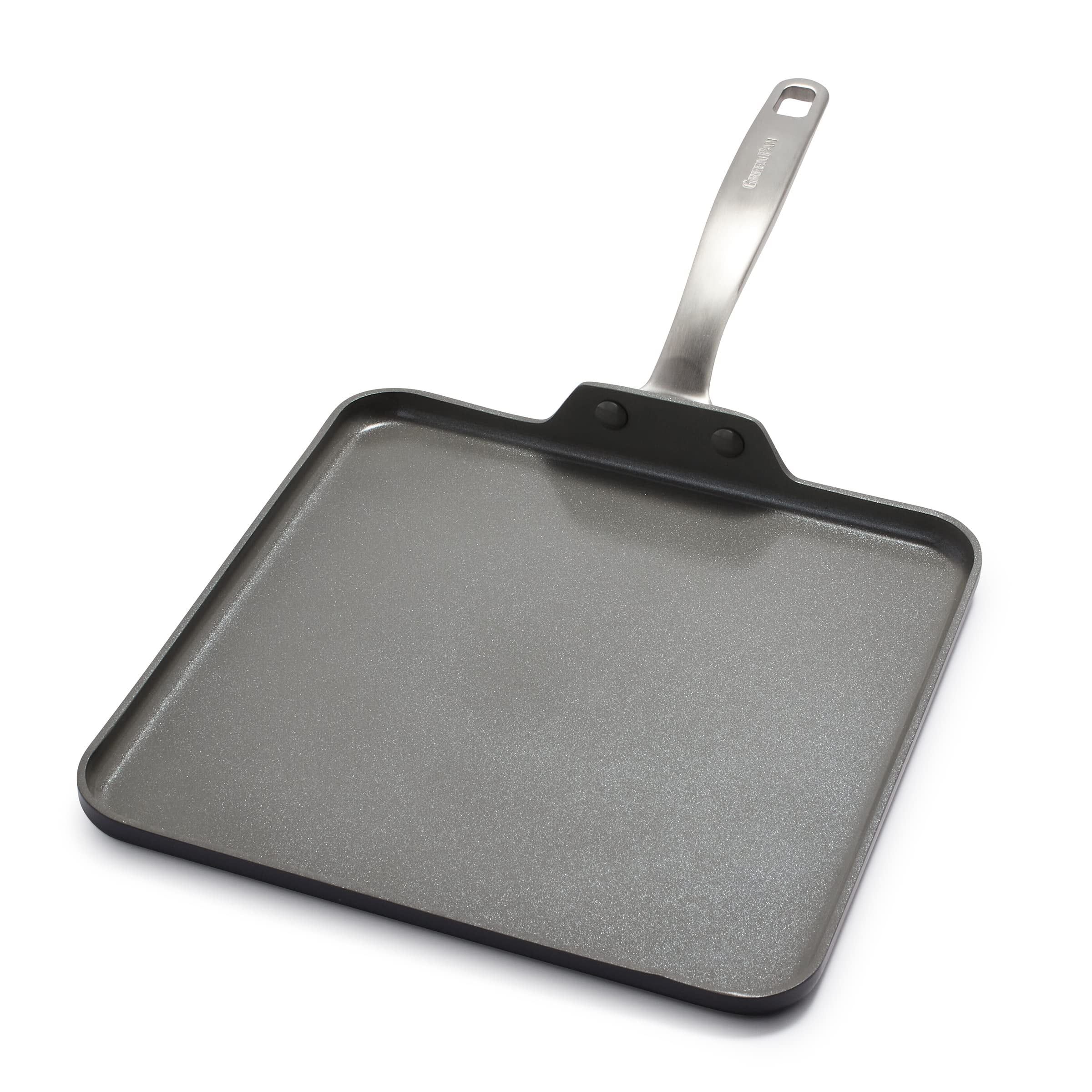 GreenPan Chatham 11" Gray Ceramic Nonstick Square Griddle Pan