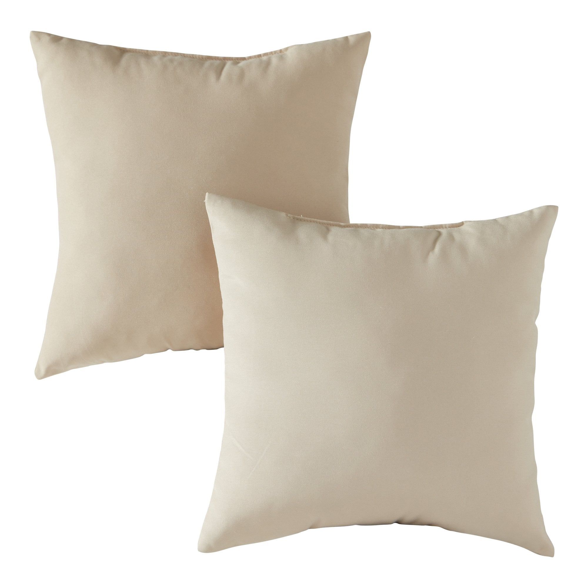 Stone 17" Square Outdoor Throw Pillows Set of 2