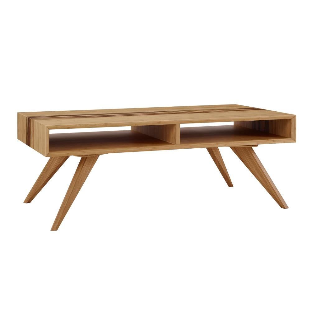 Azara Caramelized Bamboo Coffee Table with Storage