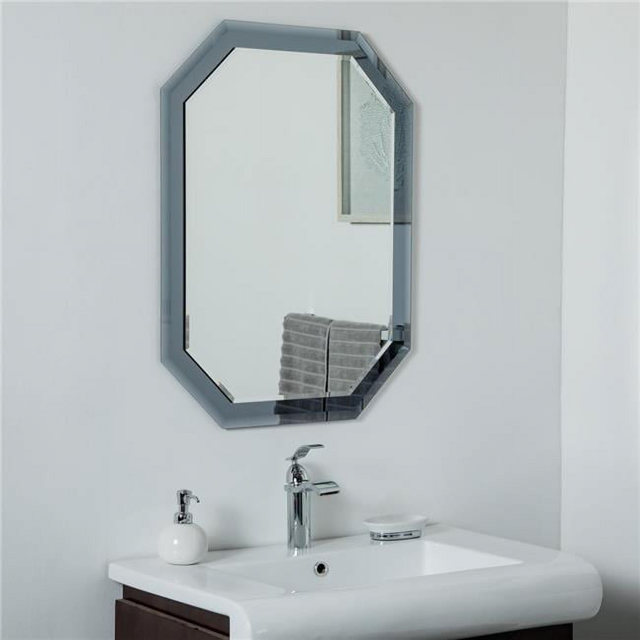 Grella Octagonal Frameless Wall Mirror 31.5" x 23.6"