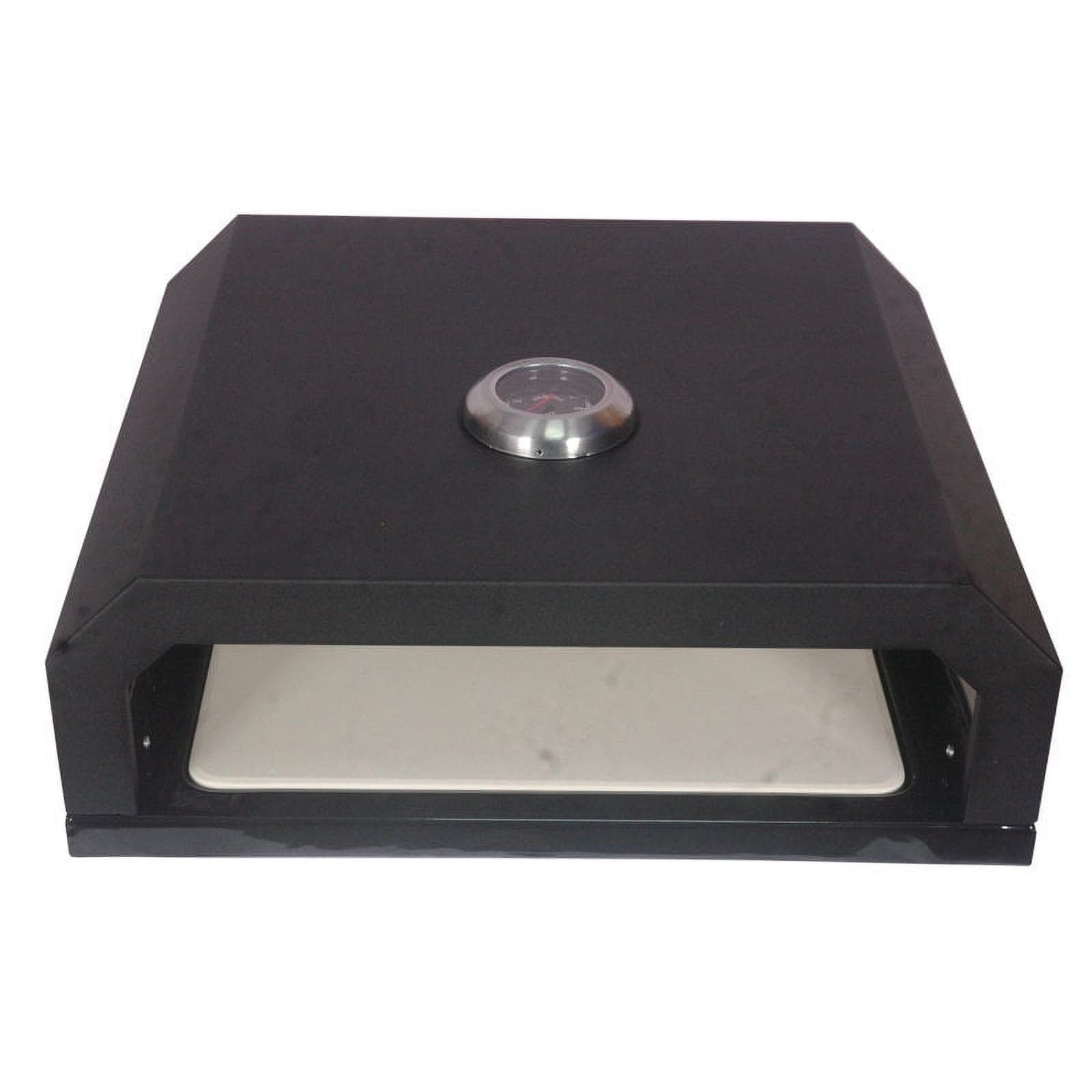 Black Stainless Steel Outdoor Pizza Oven with Baking Stone