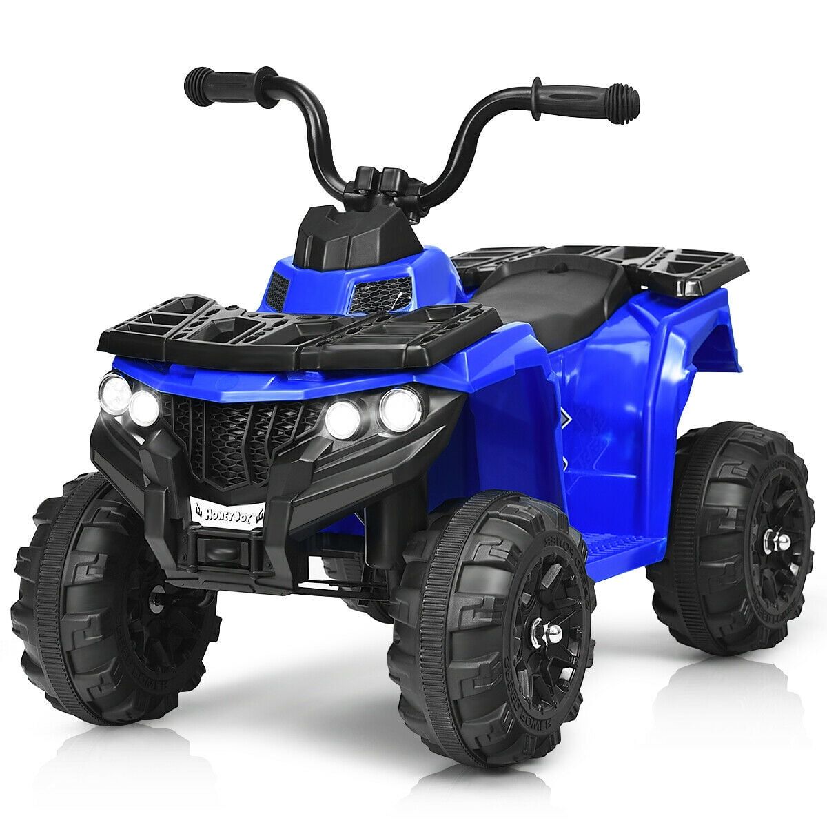 Blue 6V Kids Electric Ride-On Quad with LED Lights