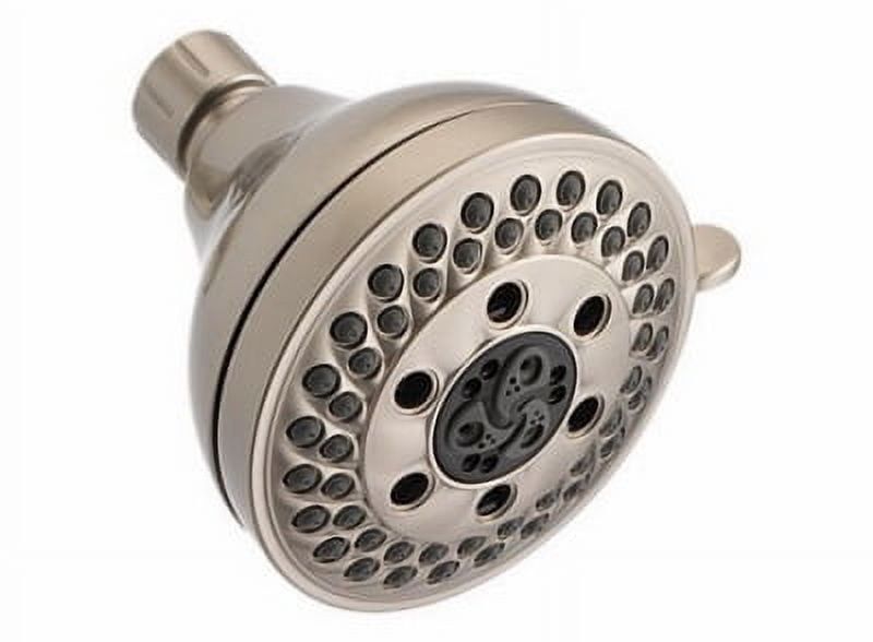 Brushed Nickel 5-Spray Adjustable Wall Mounted Showerhead