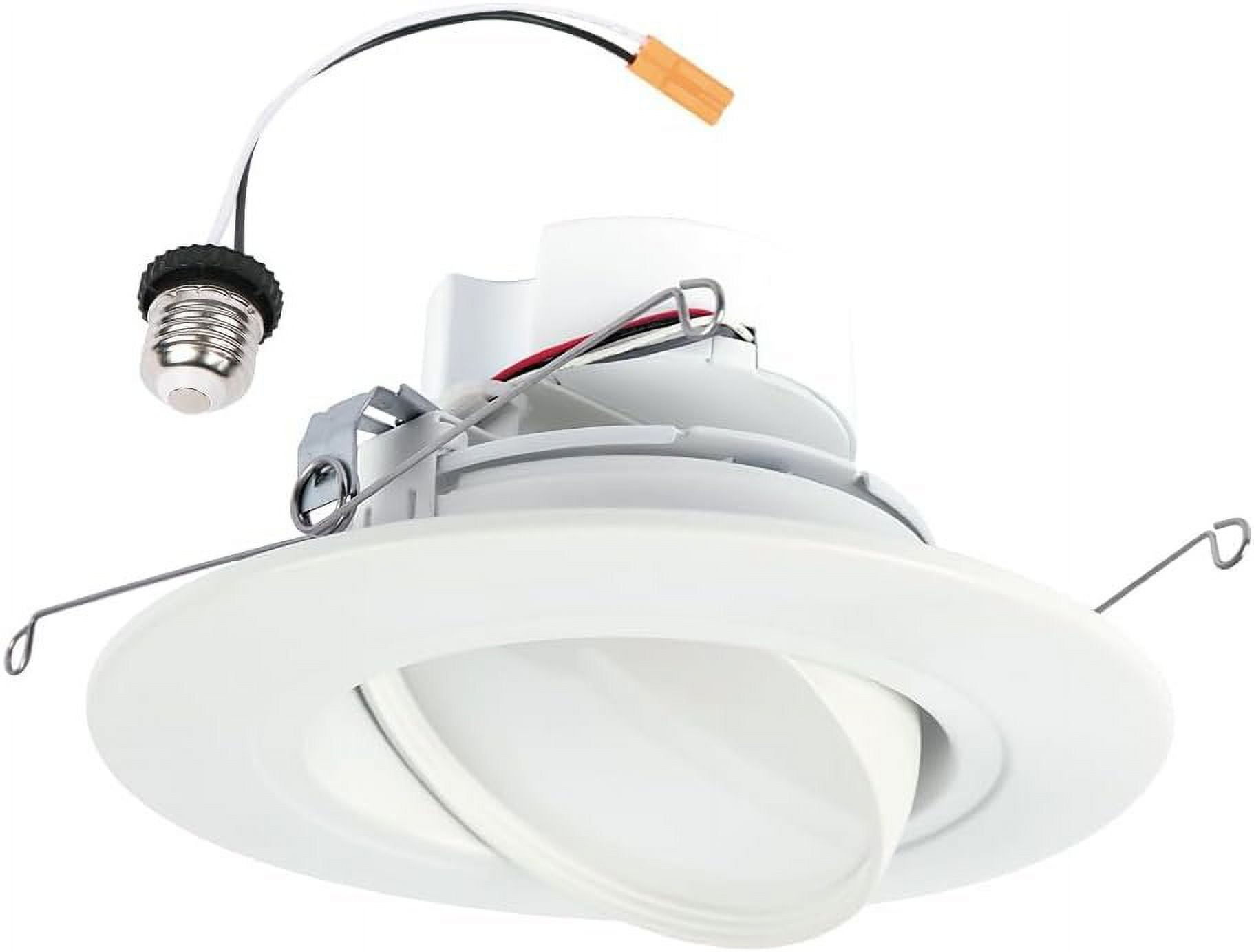 White Adjustable 5/6 Inch LED Recessed Gimbal Light