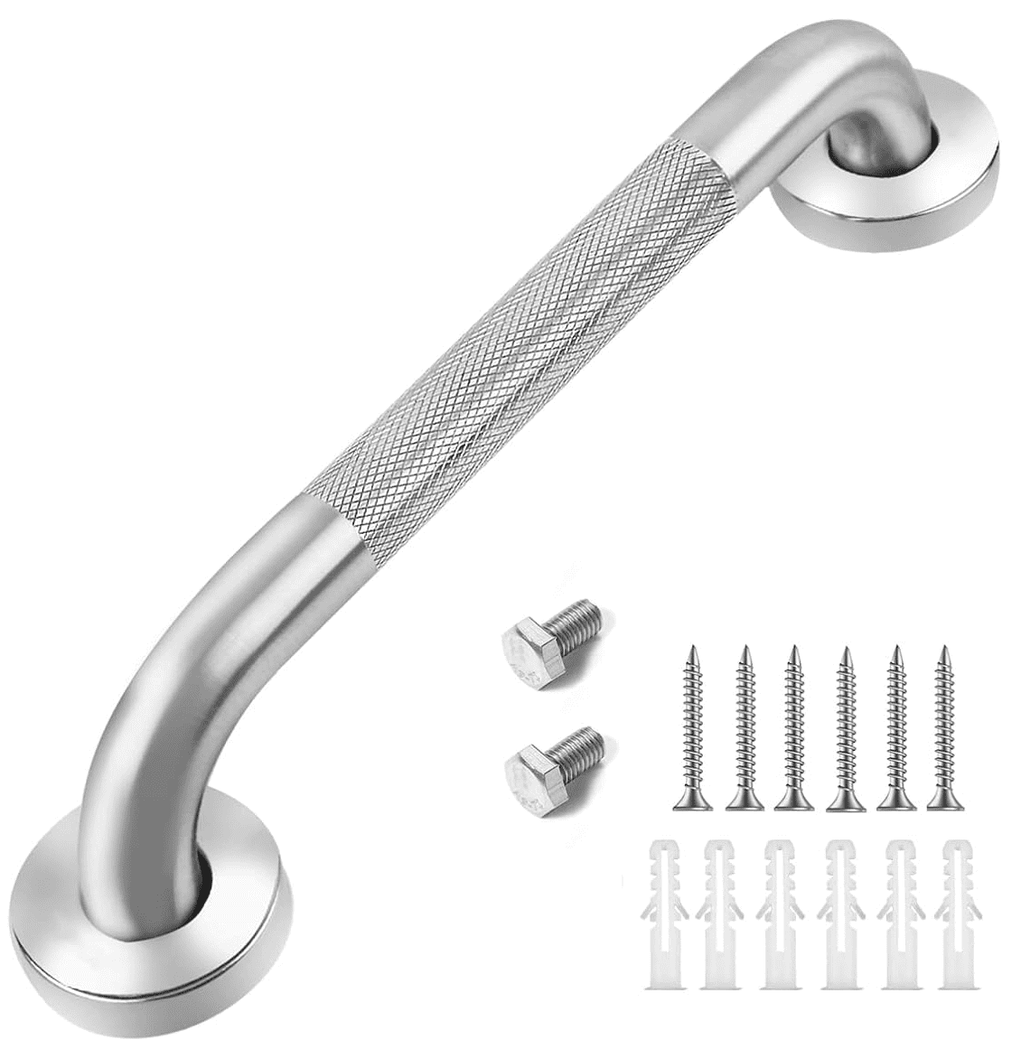 12-Inch Chrome Stainless Steel Bathroom Safety Grab Bar