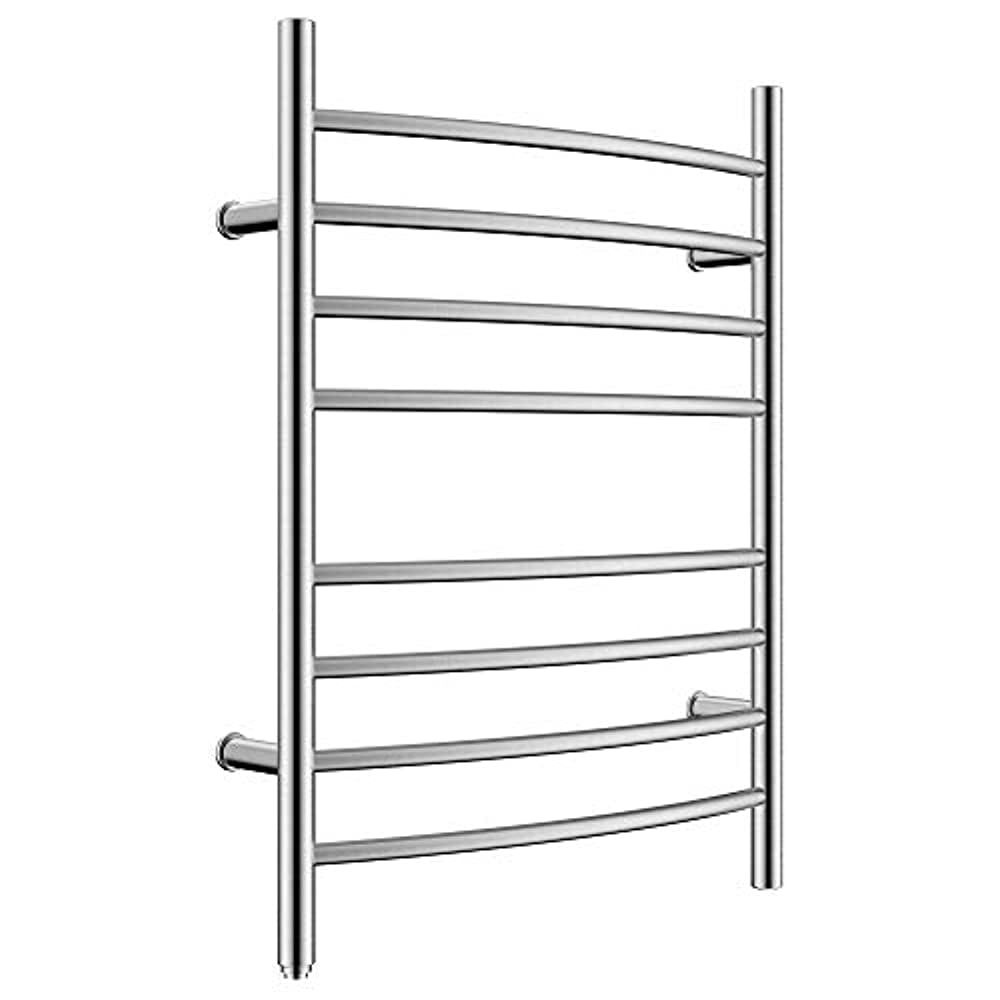 Mirror Polish Stainless Steel Wall Mounted Heated Towel Rack