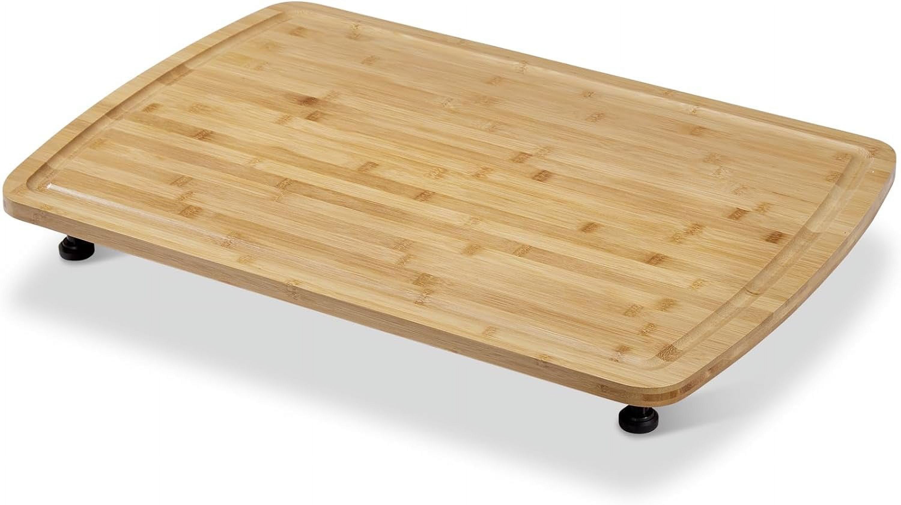 Bamboo Rectangular Cutting Board with Removable Legs