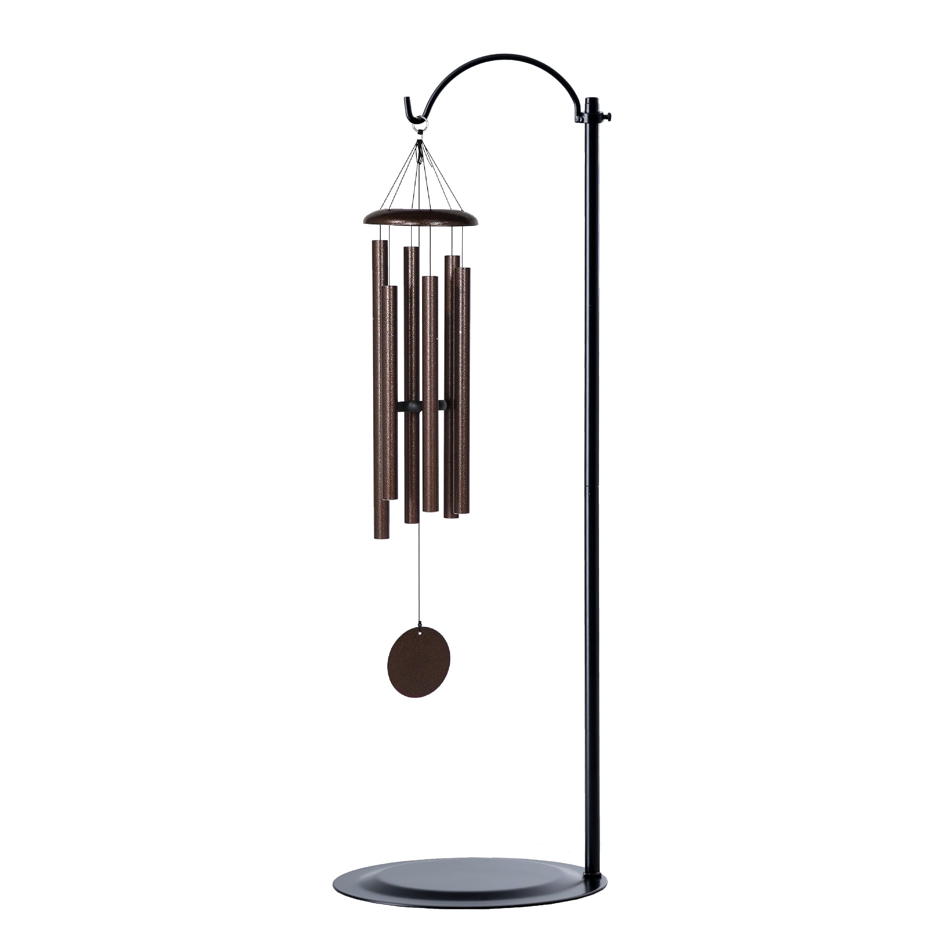 36-Inch Black Powder Coated Adjustable Wind Chime Stand