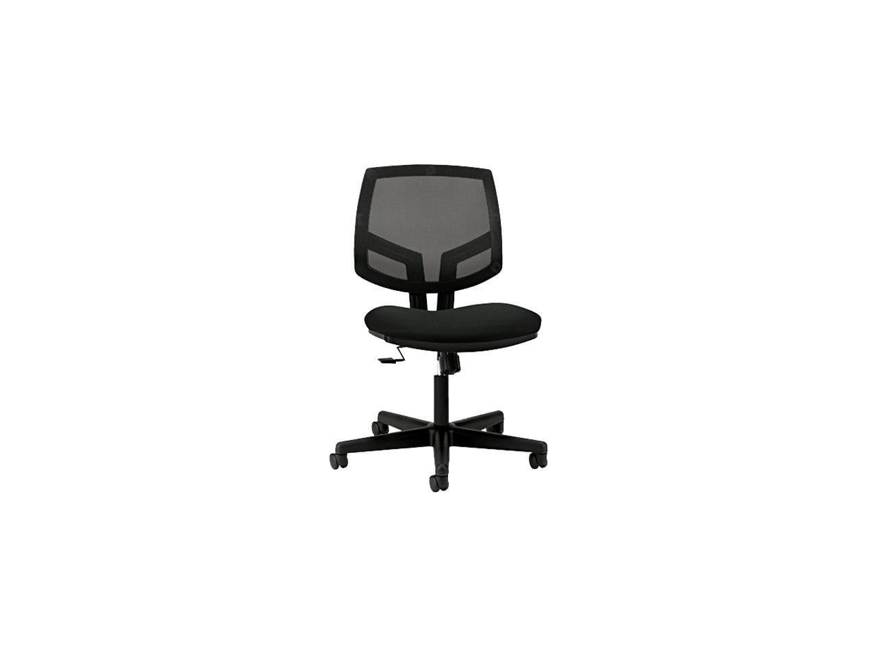 Black Mesh Adjustable Task Chair with Swivel and Tilt