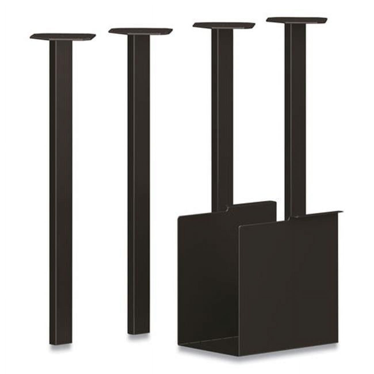 Black Metal Coze Table Legs with U-Storage Compartment