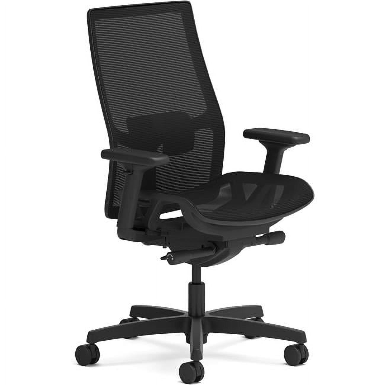 Black Mesh ComfortPlus Task Chair with Adjustable Arms