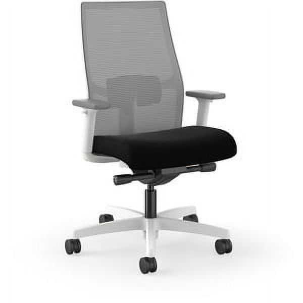 Navy Fabric Mesh Task Chair with Adjustable Arms and Swivel