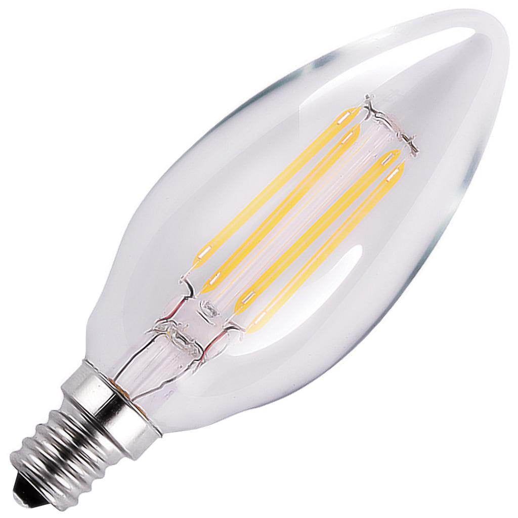 Dimmable Clear Blunt Tip LED Light Bulb