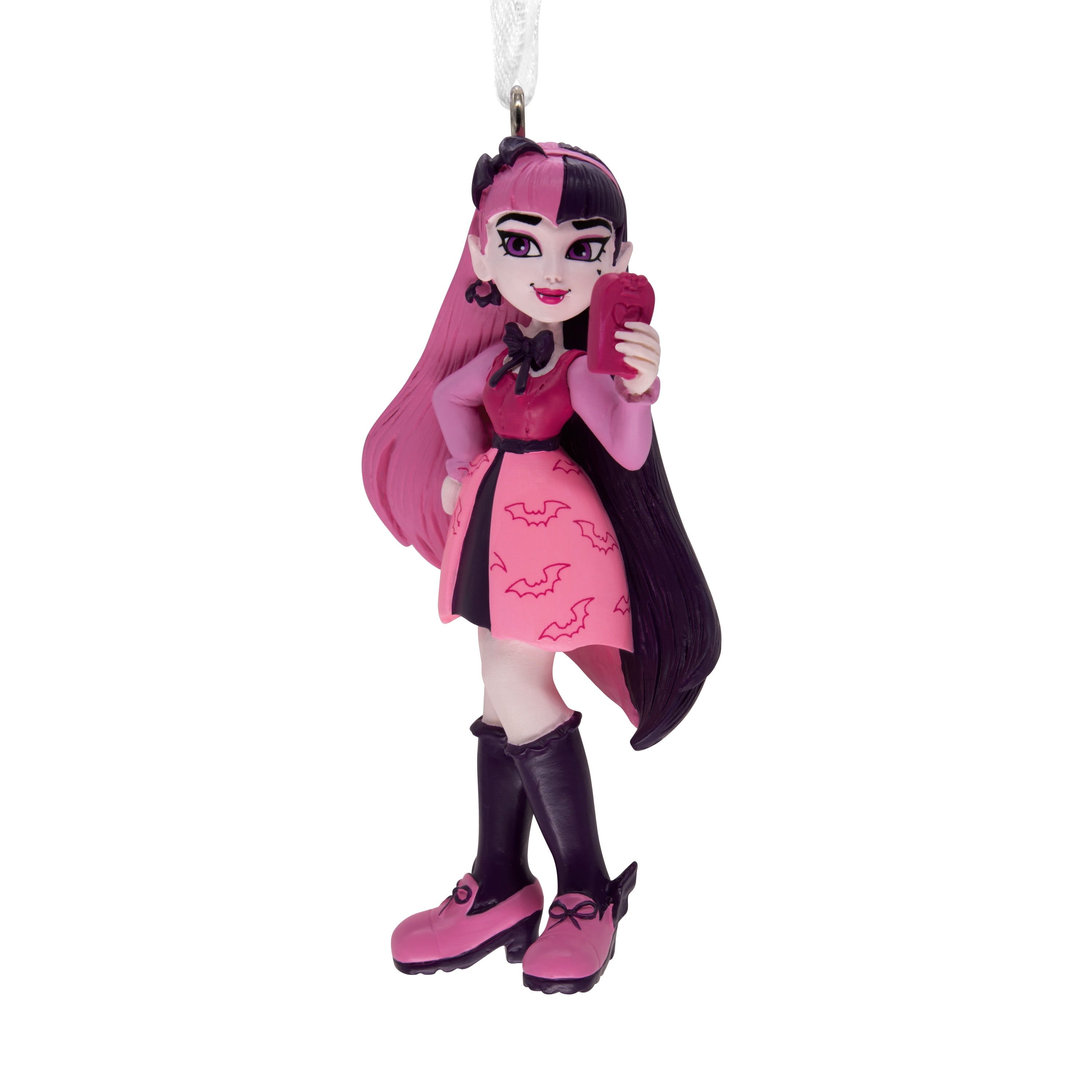 Monster High Draculaura Pink and Black Resin Ornament