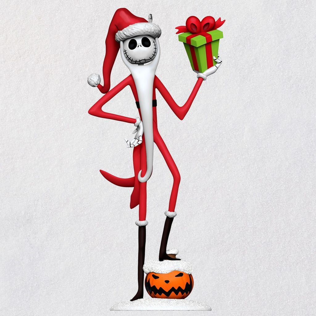 Jack Skellington Sandy Claws Plastic Christmas Ornament