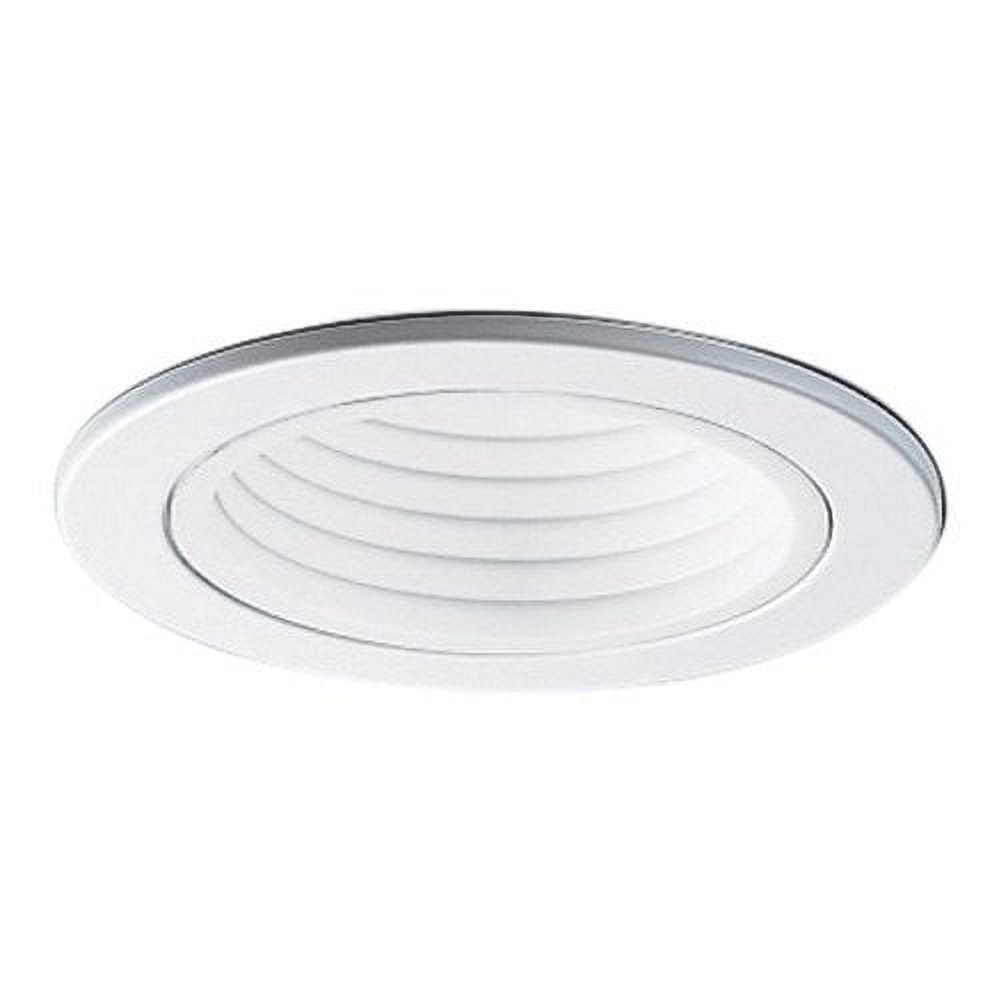 White 4-Inch Round Recessed Ceiling Light Trim