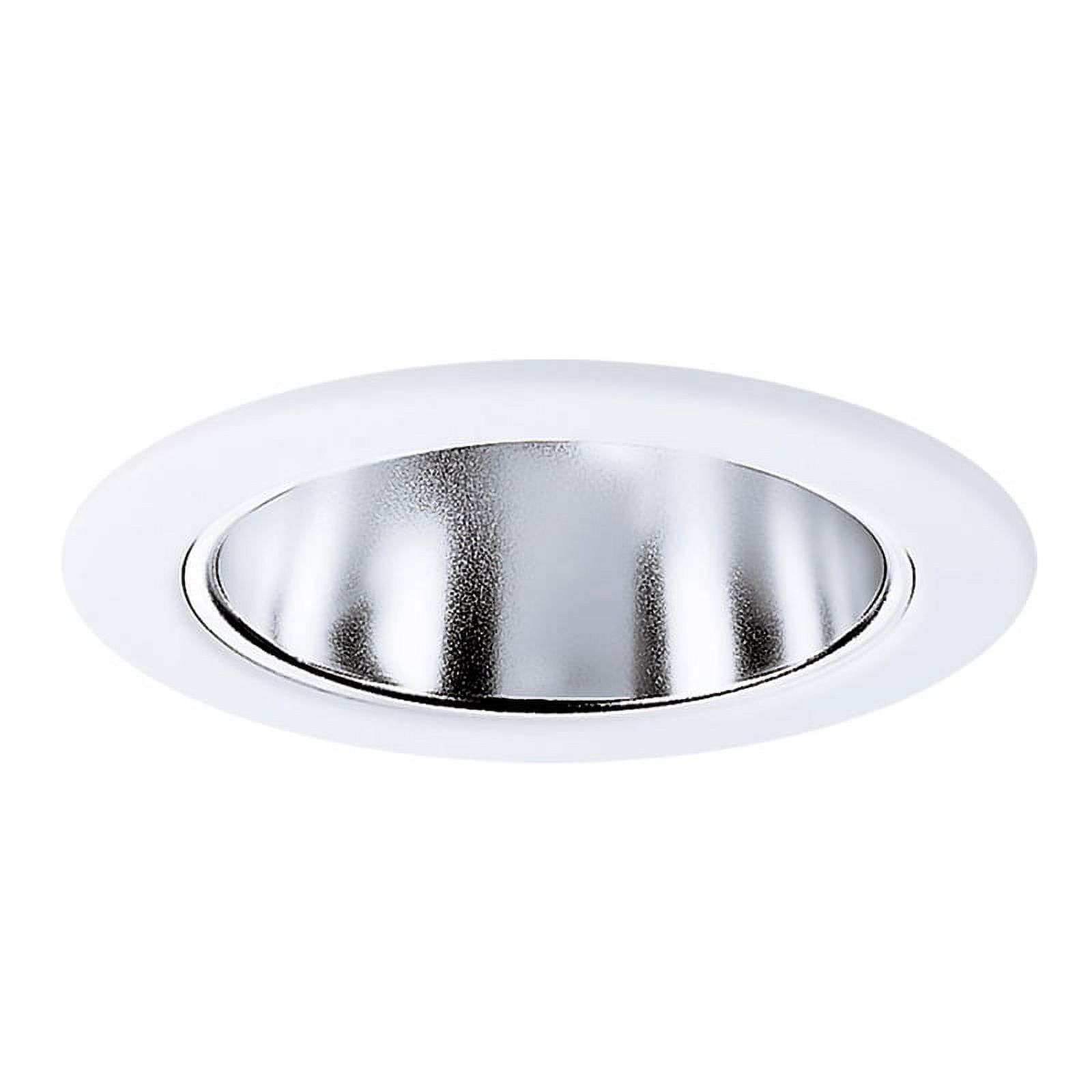 Halo 4-inch Matte White Plastic Recessed Light with Specular Reflector