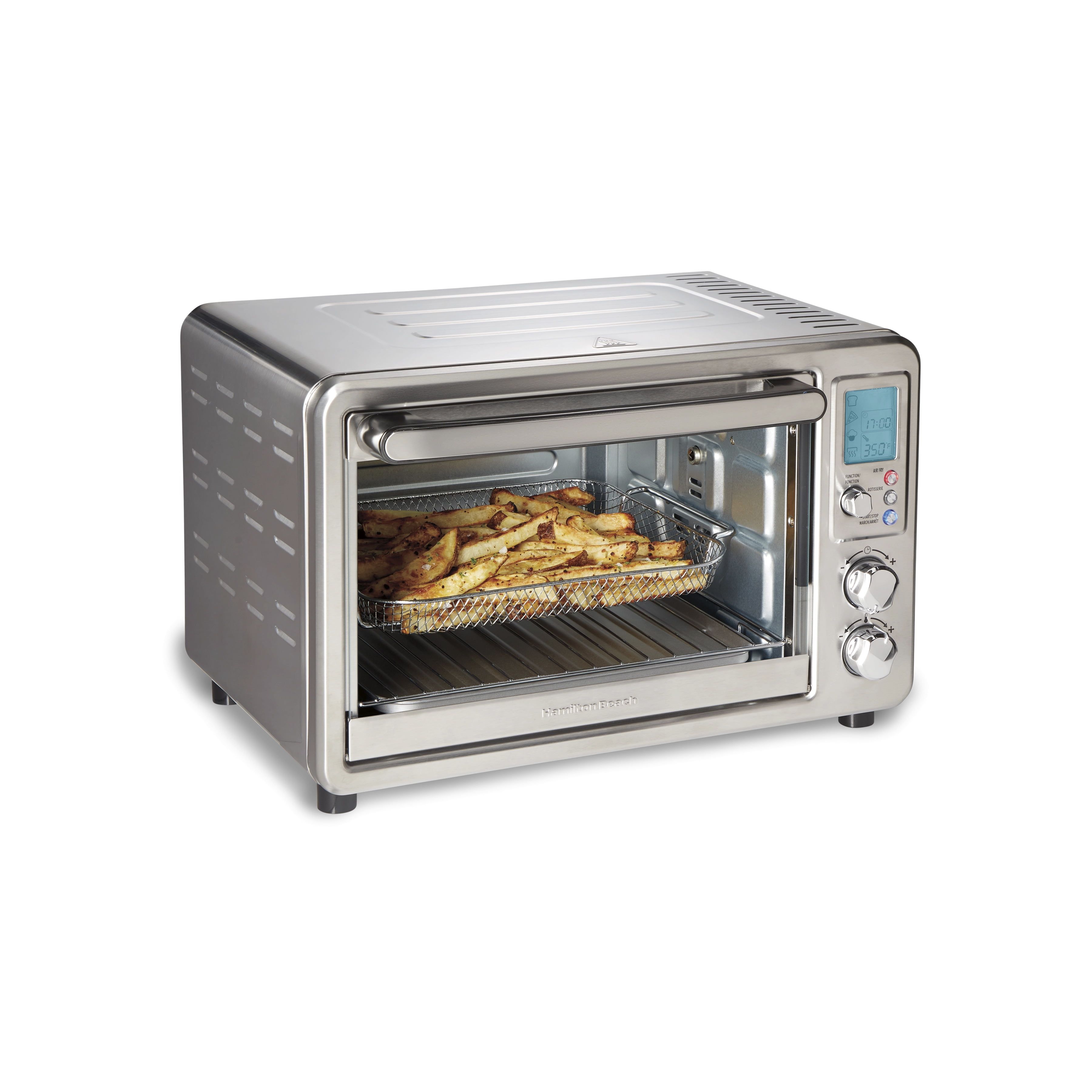 Stainless Steel Digital 6-Slice Air Fryer Toaster Oven with Rotisserie