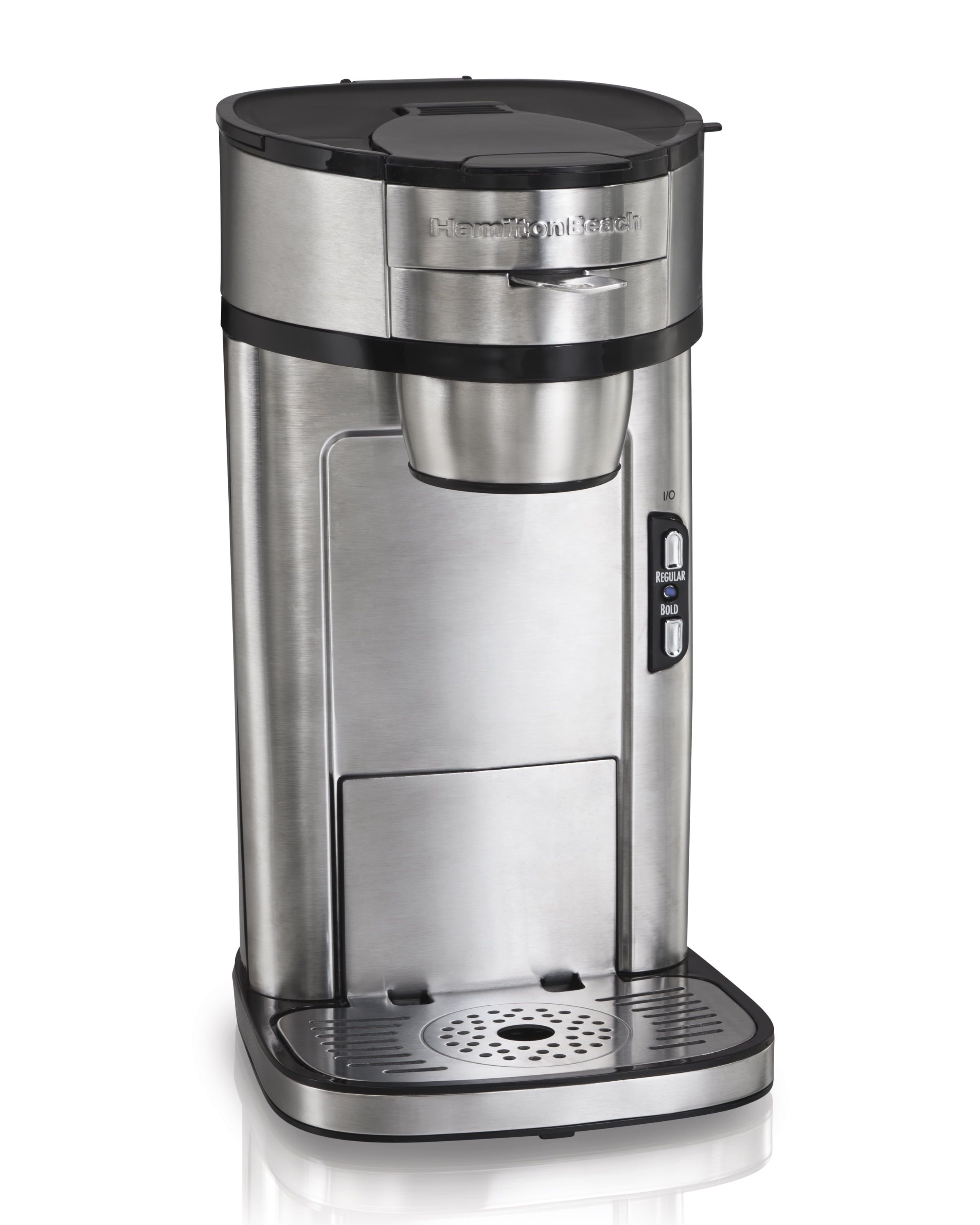 Hamilton Beach Silver Single-Serve Coffee Maker with Permanent Filter