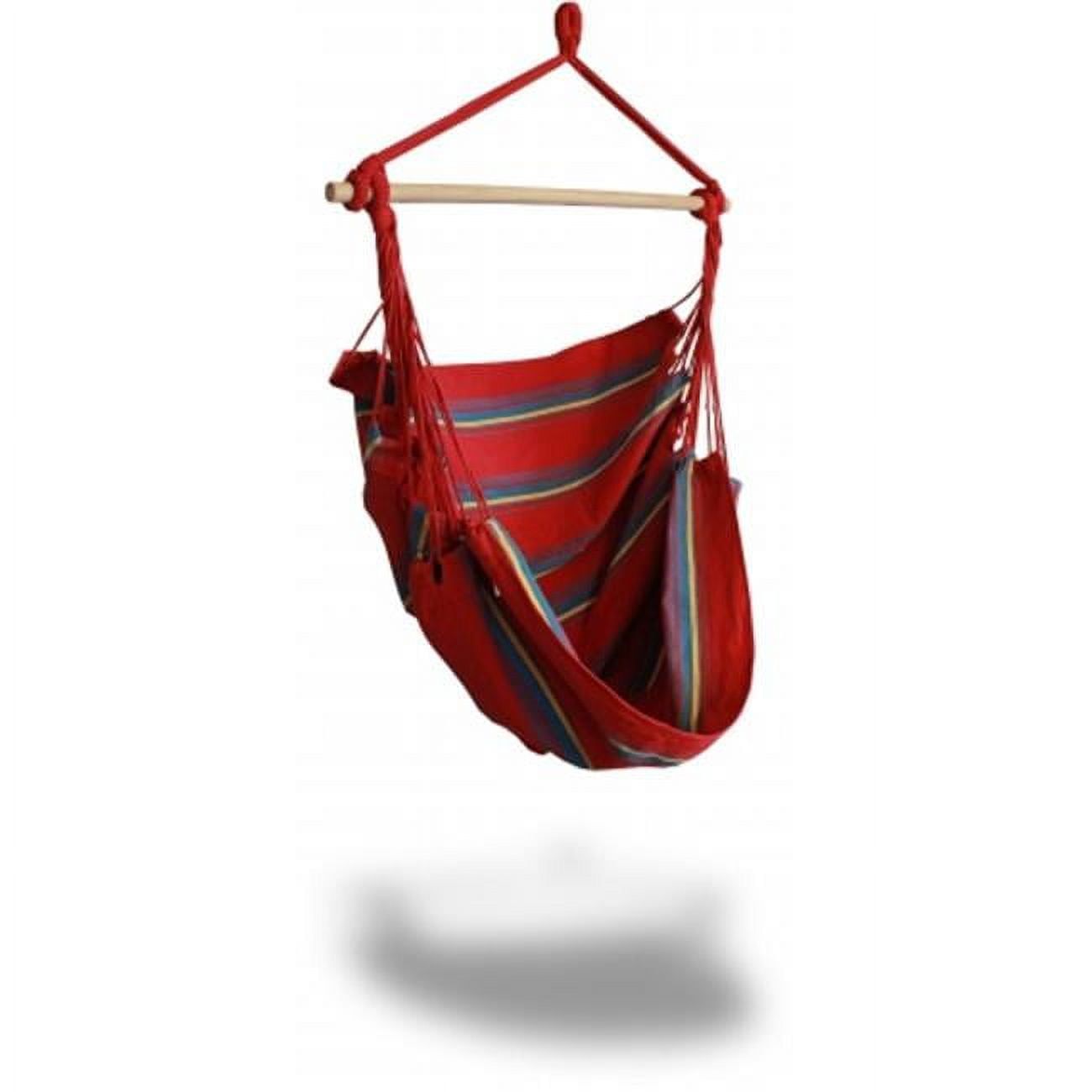 Hammaka Wide Comfort Woven Hammock Chair in Vibrant Red