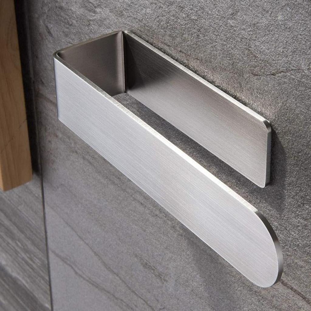 Stainless Steel Brushed Self-Adhesive Wall Mounted Towel Holder