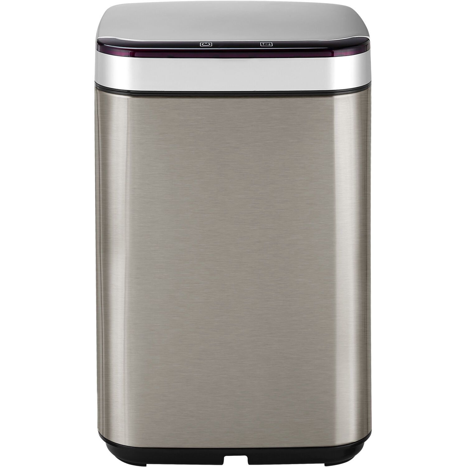 Hanover 10-Liter Stainless Steel Touchless Trash Can with Sensor Lid