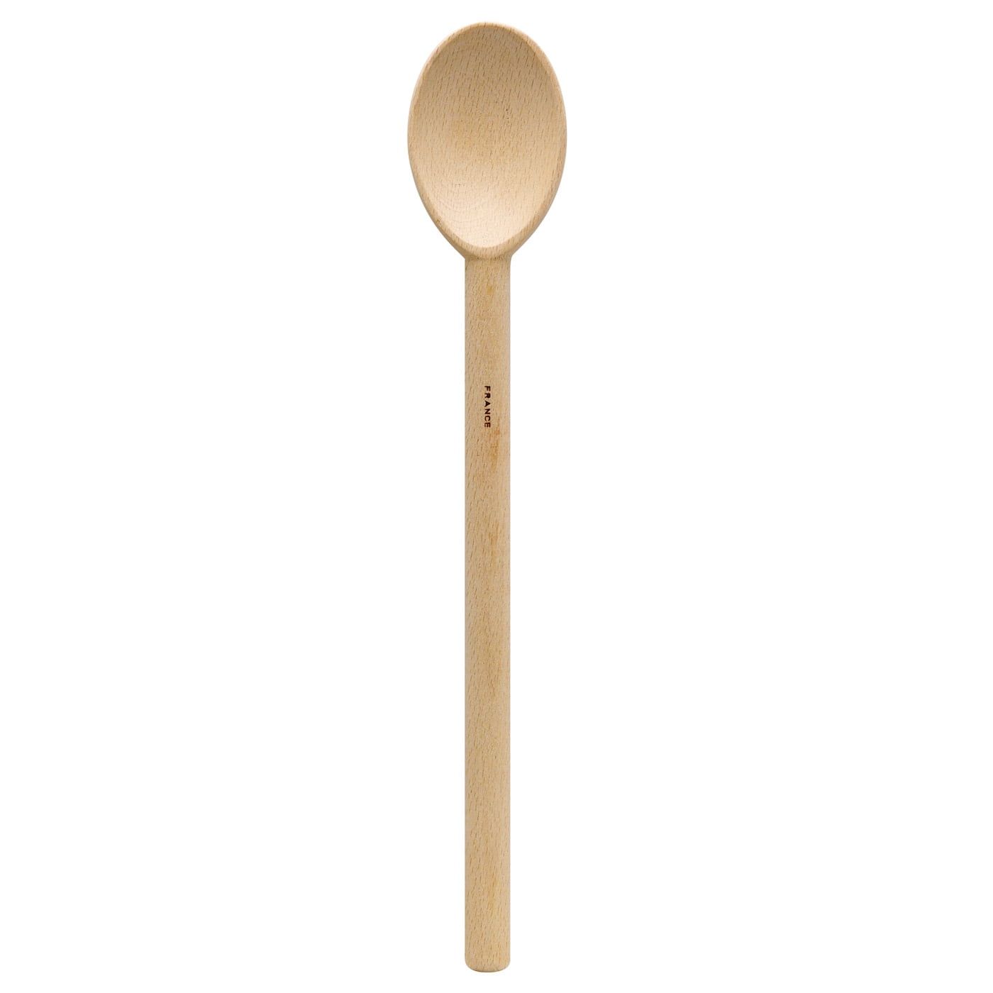 Deluxe Heavyweight French Beechwood Mixing Spoon, 13.75-Inches