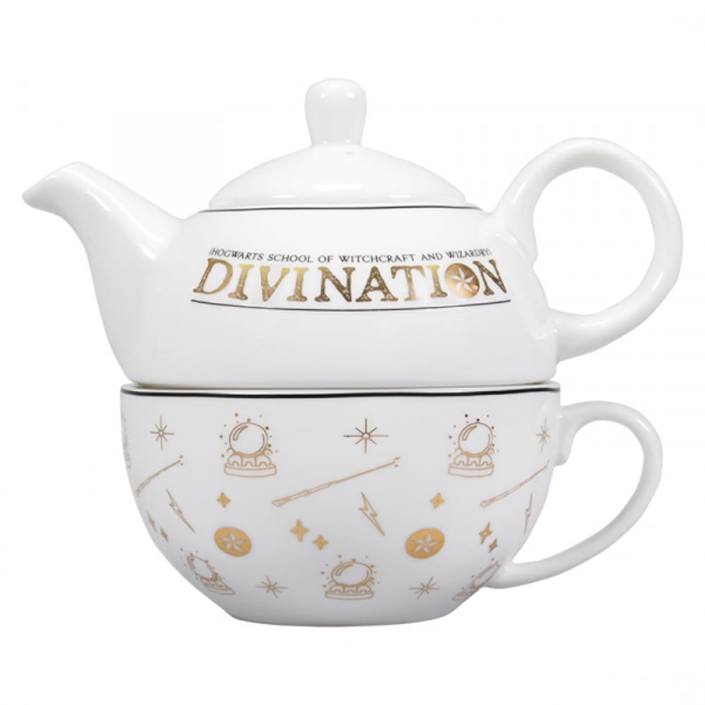 Harry Potter Divination White and Gold Porcelain Tea Set