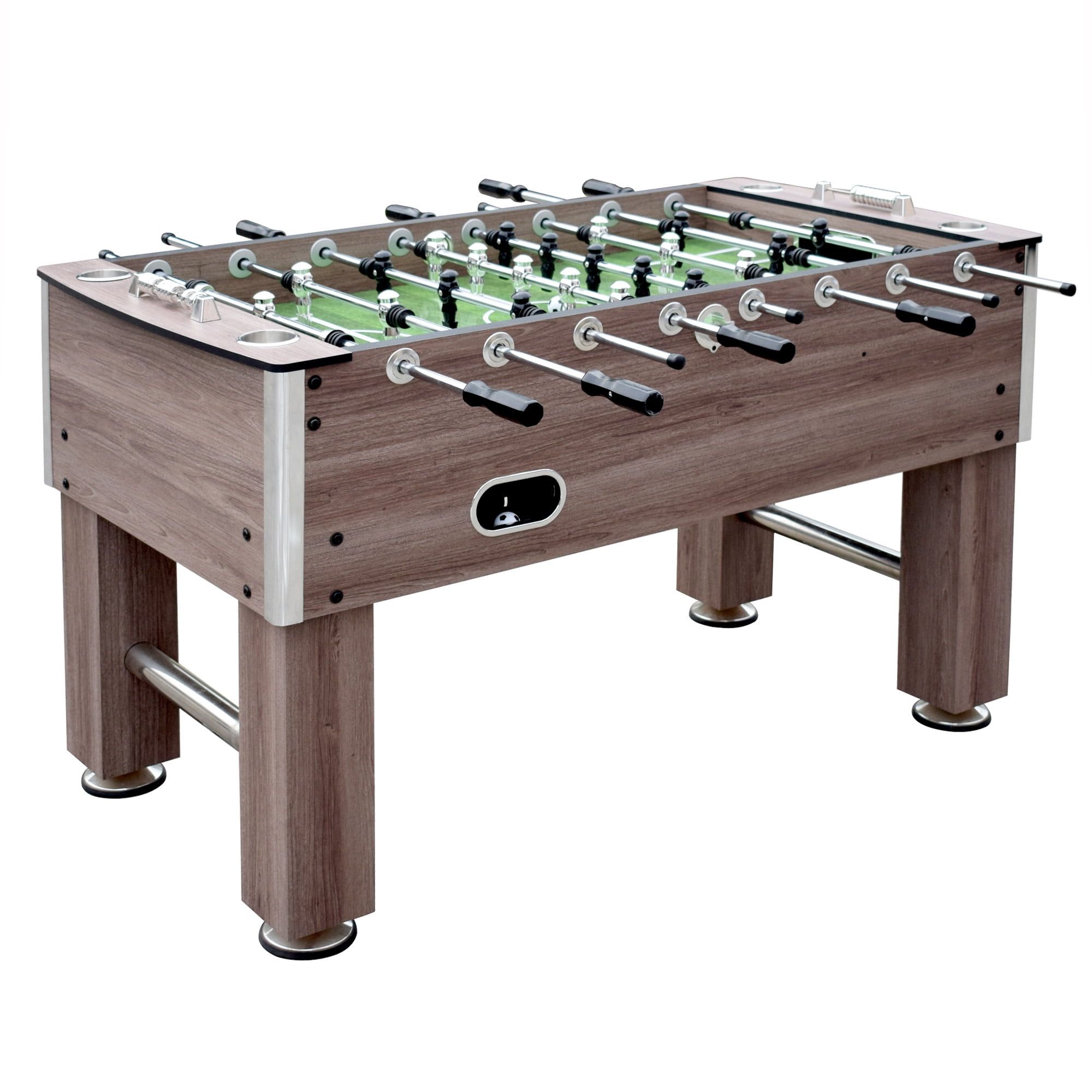 Driftwood 56-inch MDF Foosball Table with Stainless Steel Rods