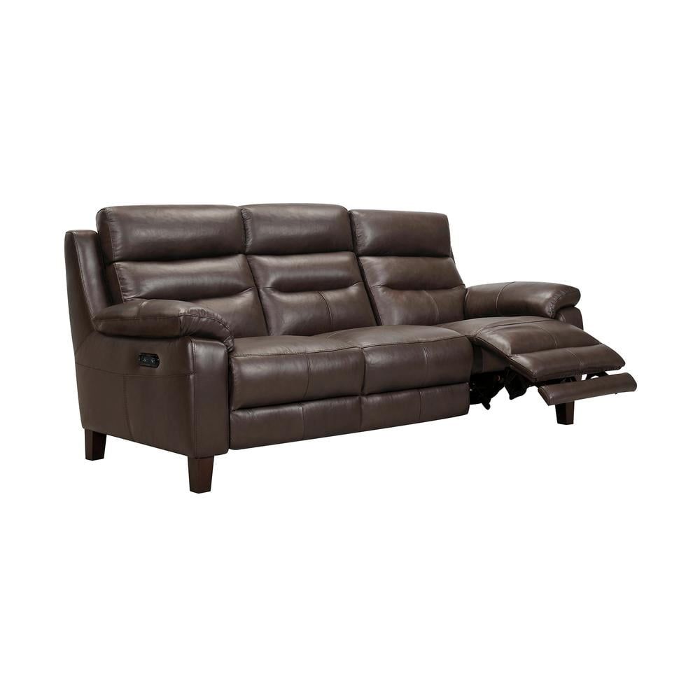 Hayward 82" Espresso Genuine Leather Power Reclining Sofa