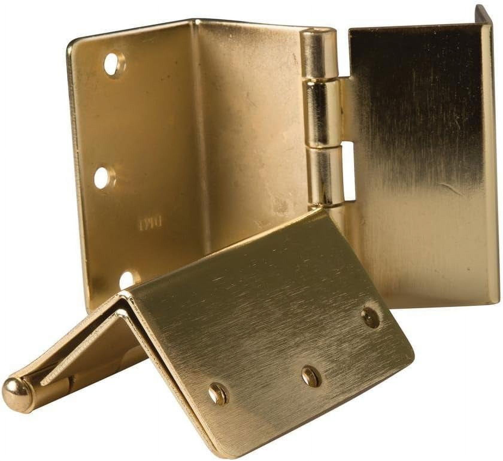 Brass Expandable Surface Mount Door Hinge, 4.5 Inches