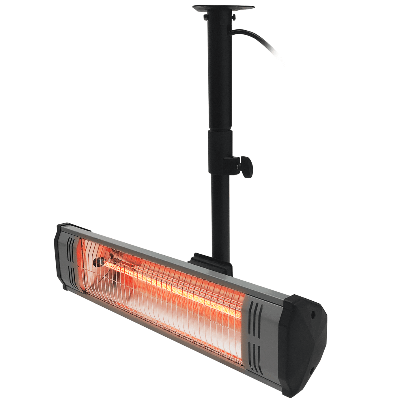 Black Infrared Electric Ceiling Mount Heater with Automatic Shut-off