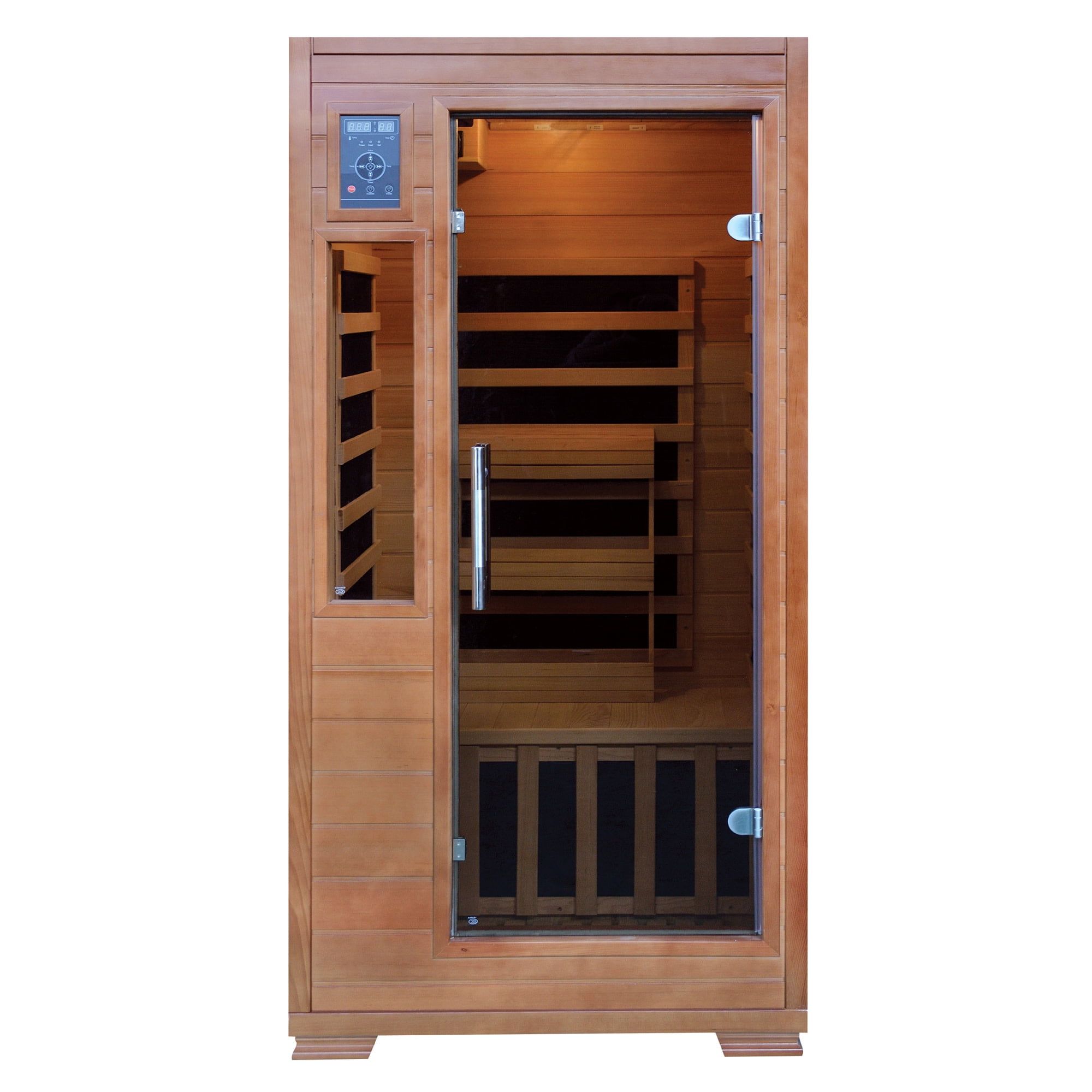 Natural Hemlock 1-2 Person Infrared Sauna with Carbon Heaters