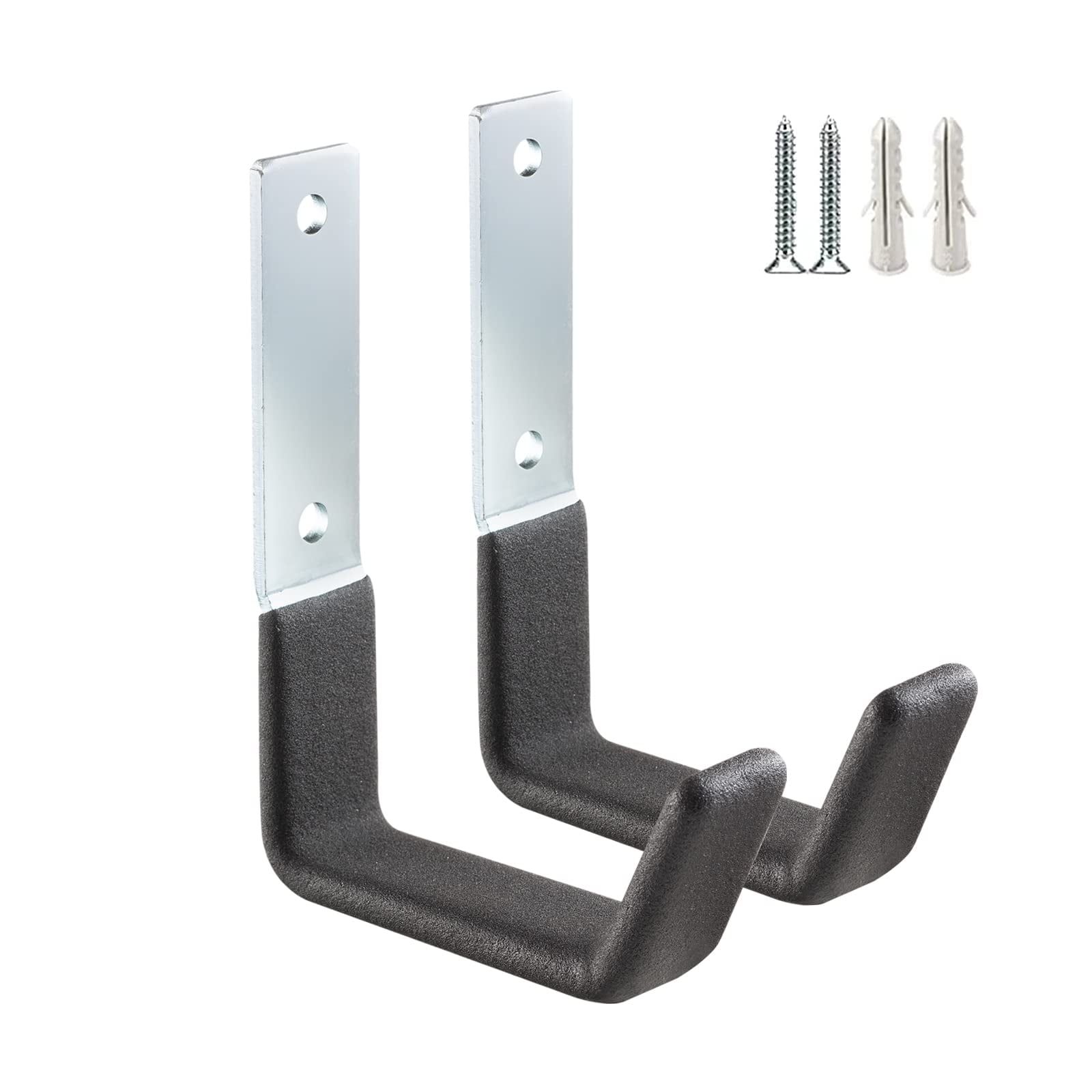 Heavy Duty Black Steel Wall Mount Utility Hooks