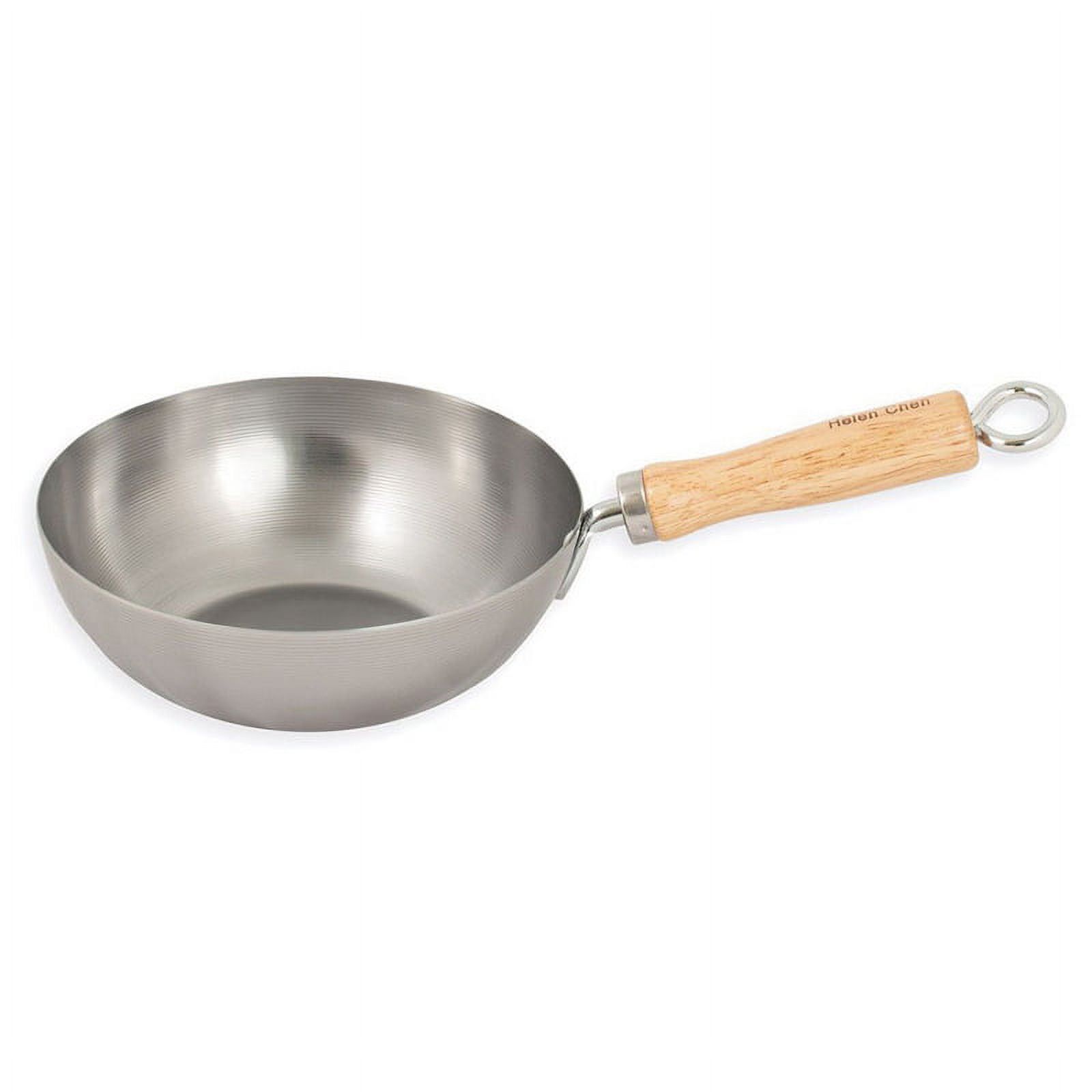 Helen's 8-Inch Carbon Steel Wok with Rubberwood Handle